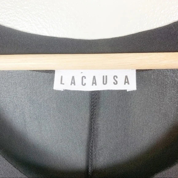 LACAUSA Sheer Maxi Length Ombre Dip Dye Dress Swimsuit Gauzy Coverup US S - Picture 3 of 13